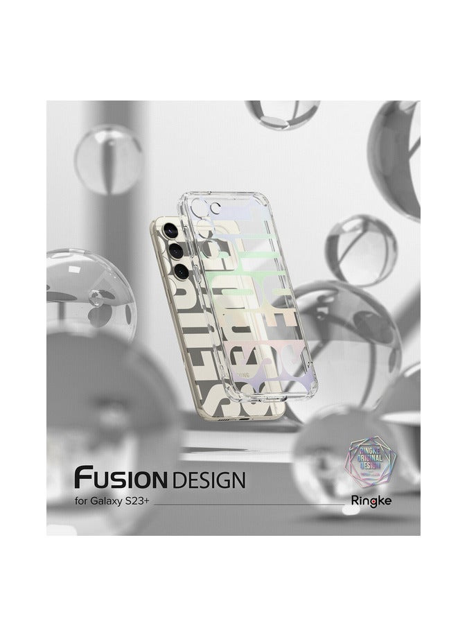 Fusion Design Compatible With Samsung Galaxy S24 Case Clear Hard Back Shockproof Tpu Bumper Phone Cover For Women And Men - (SEOUL) white