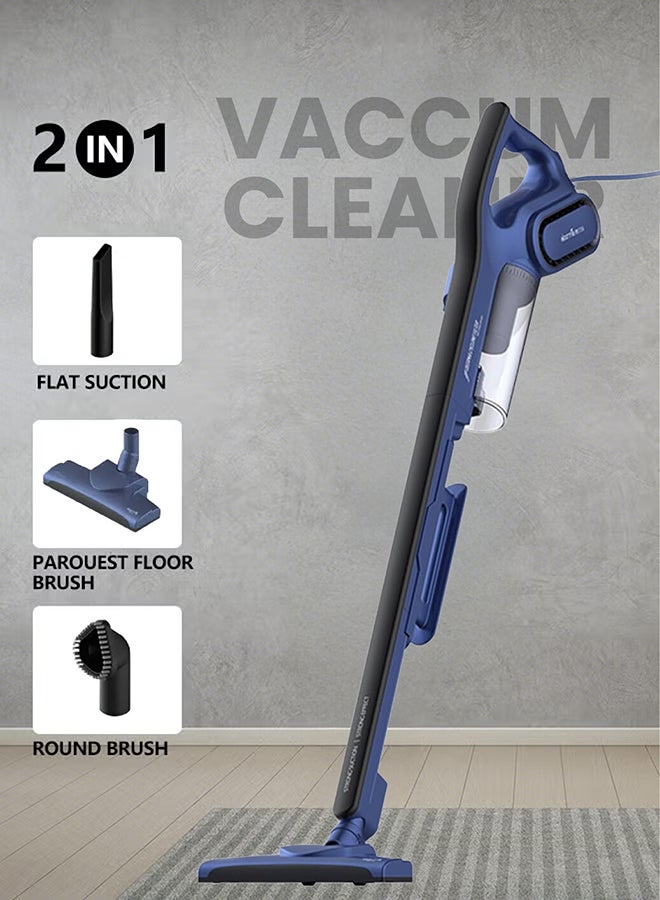 Deerma Floor Handheld Vacuum Cleaner With HEPA Filter 16000 Pa Strong Suction Power Blanket Dust 0.8 L 600 W DX810 Blue - Image 4