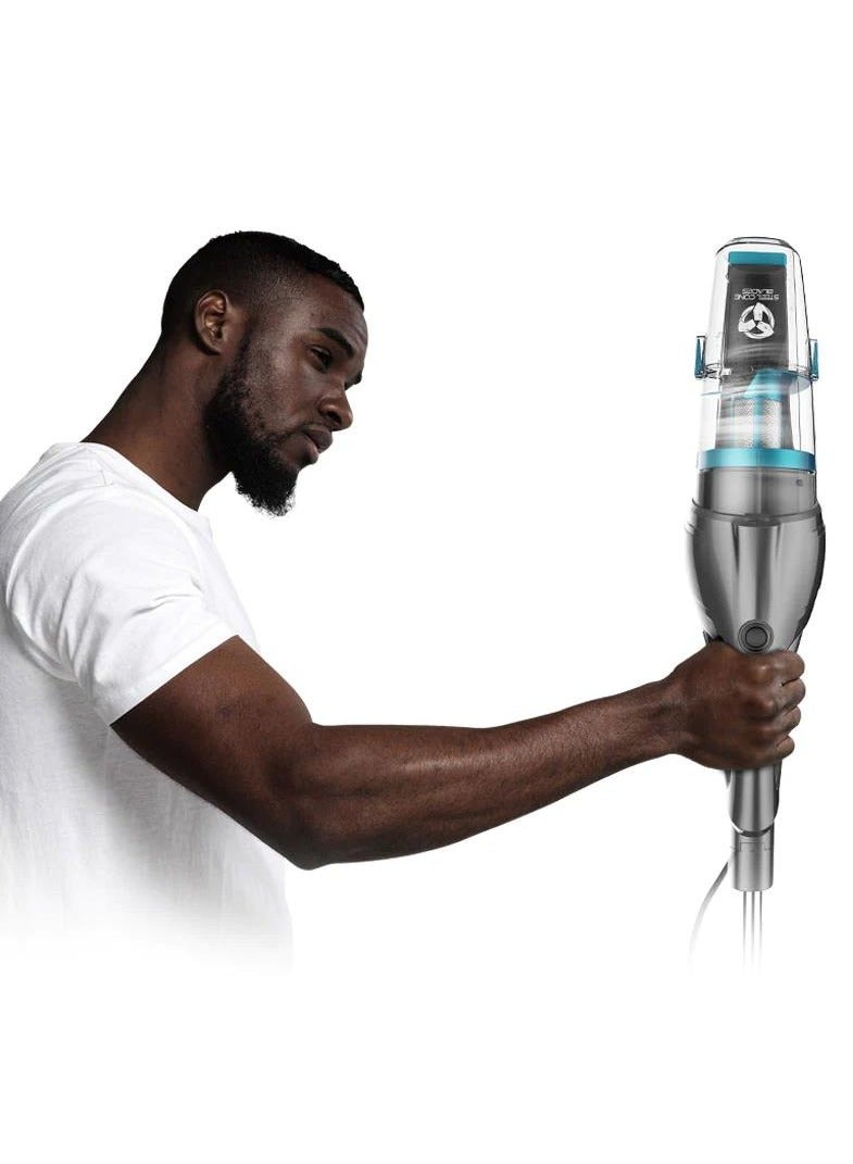 Deerma - Upright Vacuum Cleaner Wired Handheld Household Cleaner Low Noise Dust Collector Strong Suction 1.2 L 600 W DX900 Black - Image 1