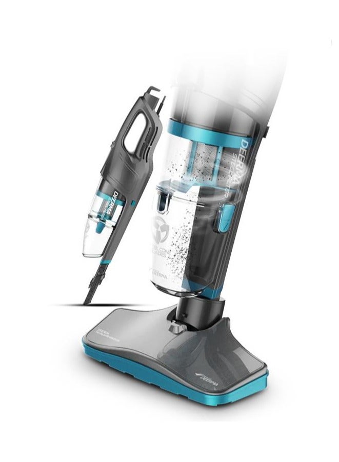 Deerma - Upright Vacuum Cleaner Wired Handheld Household Cleaner Low Noise Dust Collector Strong Suction 1.2 L 600 W DX900 Black - Image 1