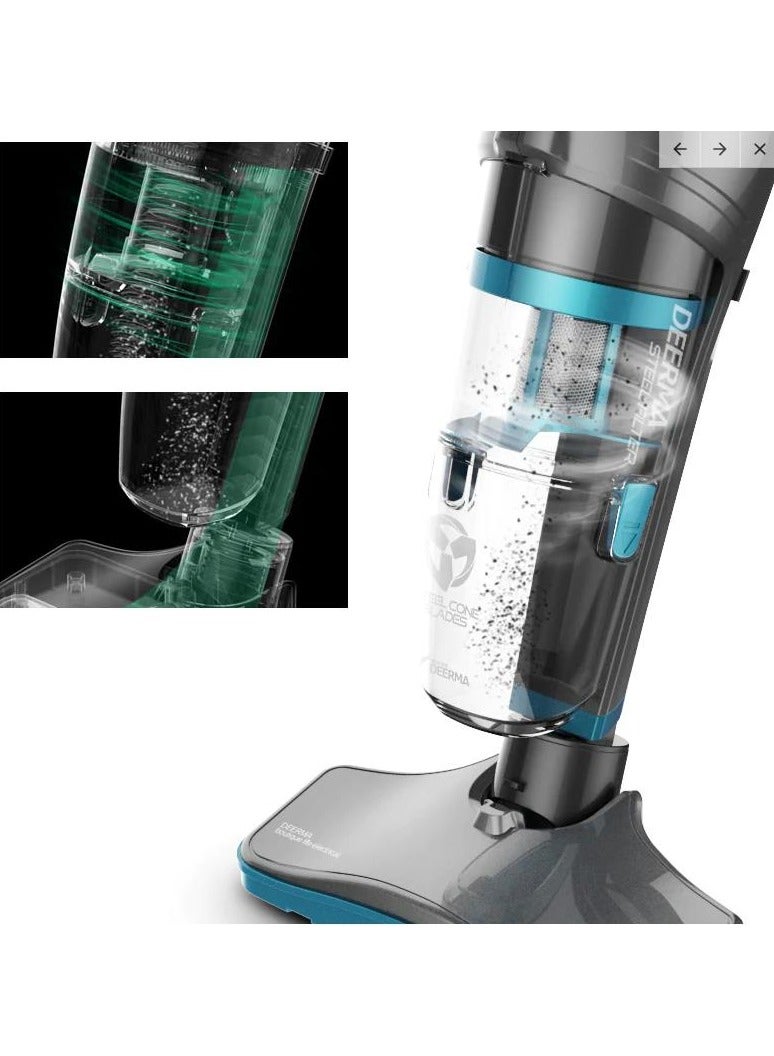 Deerma - Upright Vacuum Cleaner Wired Handheld Household Cleaner Low Noise Dust Collector Strong Suction 1.2 L 600 W DX900 Black - Image 1