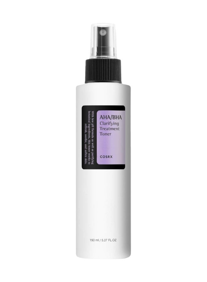 Cosrx AHA/BHA Clarifying Treatment Toner  Facial Exfoliating Spray for Whiteheads Pores & Uneven Skin Korean Toner 150ml  - Image 1