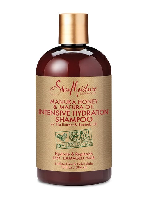 Intensive Hydration Shampoo for Dry, Damaged Hair Manuka Honey and Mafura Oil Sulfate-Free 13 oz