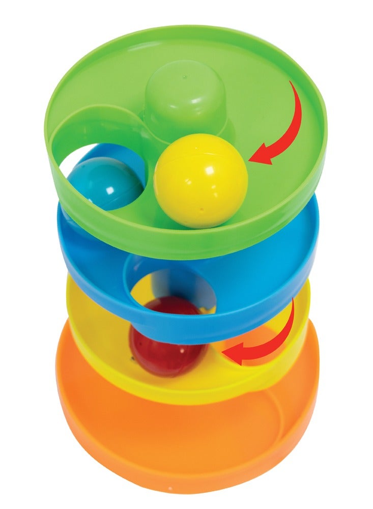Moon Spiral Ball Ramp Tower Ball Drop And Roll Activity Playsets For Suitable From 12 Months And Above - Image 3
