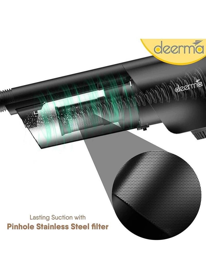 Deerma 2-In-1 Handheld Vacuum Cleaner Dust Bin 15kPa Suction Force Stainless Steel Filter 4 Layer HEPA Filtration Multifunctional Upright Vacuum Cleaner 0.8 L 600 W DX600 Black  - Image 2