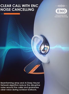 Oraimo OpenCirclet Open Ear Sport Headphones,2024 New Concept Healthy & Comfort Air Conduction Open Ear Wireless Bluetooth Earphones,Best for Running Cycling Climbing Blue  - Image 5