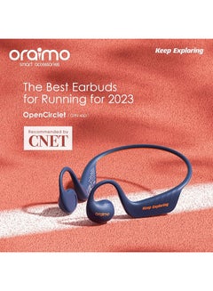 Oraimo OpenCirclet Open Ear Sport Headphones,2024 New Concept Healthy & Comfort Air Conduction Open Ear Wireless Bluetooth Earphones,Best for Running Cycling Climbing Blue  - Image 4