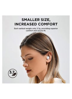 ES603 ComfoBuds Mini Hybrid True Wireless EarBuds, Multiple Noise Canceling Modes And 4 Tiny Mics For Cristal-Clear Call | Bluetooth 5.2 | QI Wireless Charging | 40dB ANC White - pnsku/N70082558V/45/_/1717405384/27969b3e-566e-4713-ad41-7fb7ae14180f