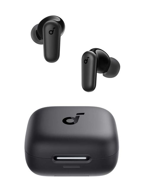 R50i NC by Anker Noise Cancelling Earbuds, Strong and Smart Noise Cancelling, Powerful Bass, 45H Playtime, 2-in-1 Case and Phone Stand, IP54, Wireless Earbuds, Bluetooth 5.4, App Control Black