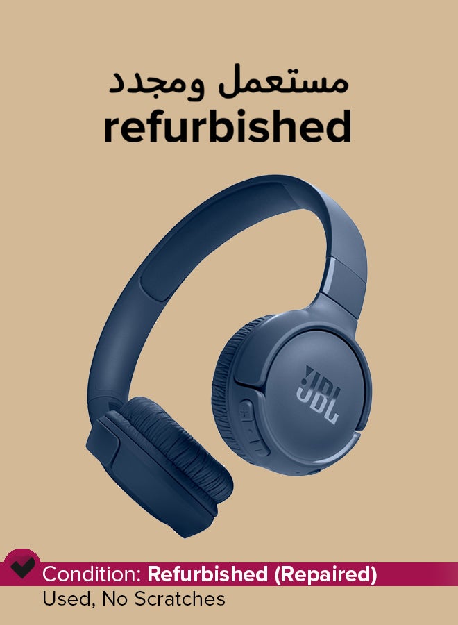 JBL Refurbished - Tune 520Bt Wireless On Ear Headphones Blue - Image 1