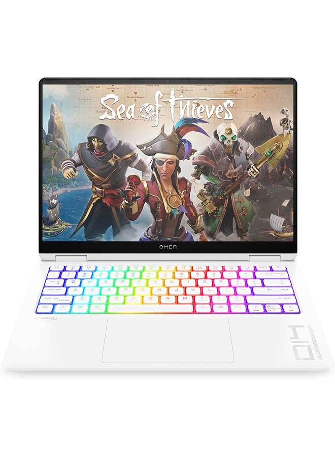 HP OMEN Transcend Laptop 14-fb0010nx, 14" 2.8K 120Hz, Intel Core Ultra 7-155H, 16GB RAM, 512GB SSD, NVIDIA GeForce RTX 4050, Windows 11 Home English/Arabic Ceramic White  - Image 1