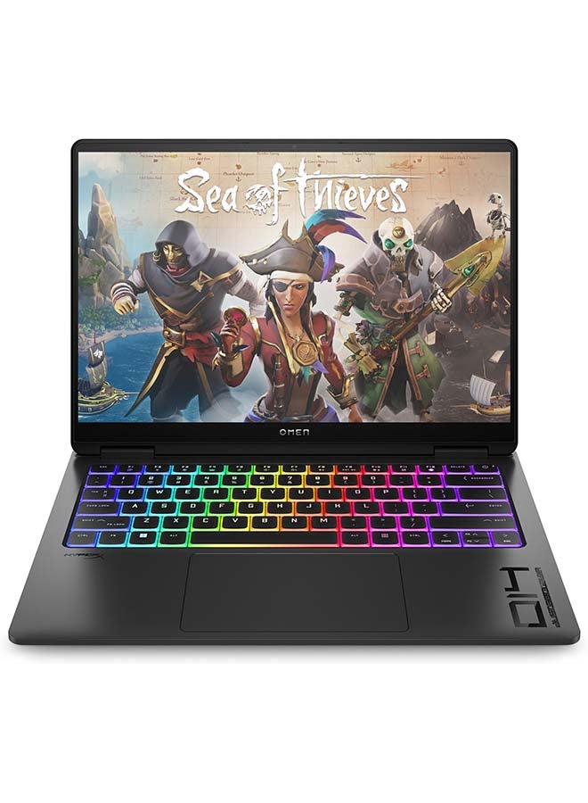 HP OMEN Transcend Laptop 14-fb0012nx, 14" 2.8K 120Hz, Intel Core Ultra 7-155H, 16GB RAM, 512GB SSD, NVIDIA GeForce RTX 4050, Windows 11 Home English/Arabic Shadow Black - Image 1
