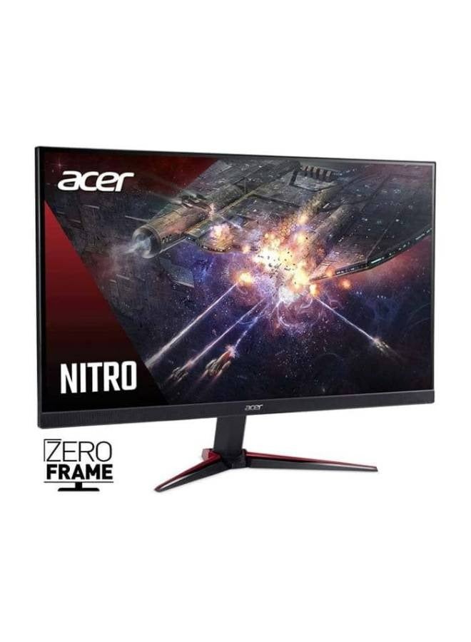 أيسر - شاشة Nitro VG240Y LED للألعاب مقاس 23.8 بوصة بدقة FHD (1920x1080)، تقنية لوحة IPS، وقت الاستجابة 0.5 مللي ثانية، معدل التحديث 180 هرتز، DisplayHDR 10، تقنية AMD FreeSync Premium، ZeroFrame، مكبرات صوت مدمجة - Image 1