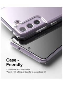Ringke Tempered Glass Screen Protector Compatible With Samsung Galaxy S21 FE 5G Premium Glass Film 9H Hardness [2 Pack] Clear Clear  - Image 4
