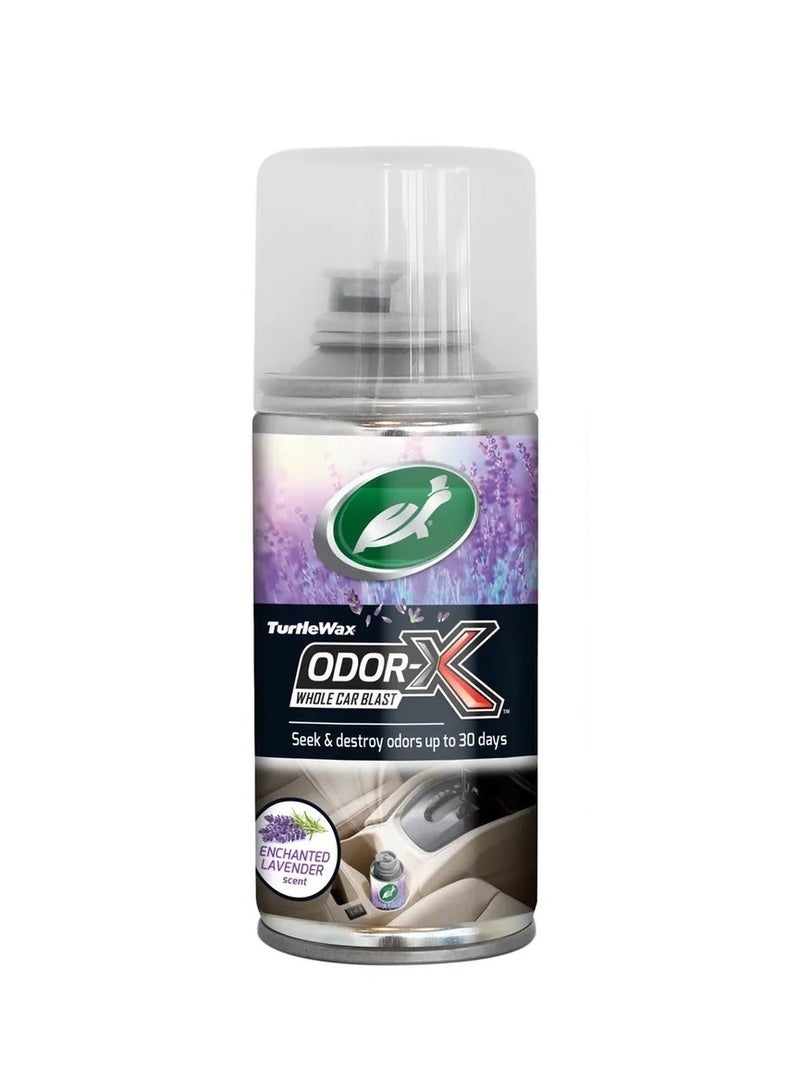 Turtle wax Odor-X Whole Car Blast Odor Eliminator Enchanted Lavender Scent 100ml  - Image 1