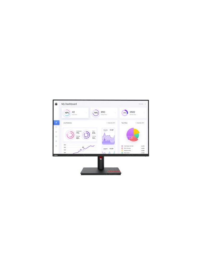 23.8" LED Monitor ThinkVision T24i-30 - FHD (1920 x 1080) IPS, 16:9, WLED, VGA + HDMI 1.4 + DP 1.2, USB Hub Black - pnsku/N70083096V/45/_/1717497101/ed708539-a21d-4ff3-bd30-17ce241c8b7b