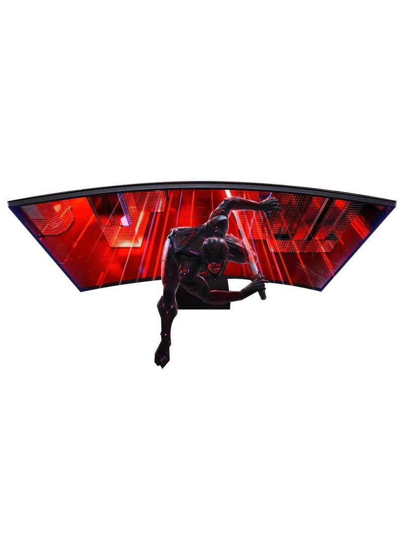 Xiaomi - 34 inch MI Curved Gaming Monitor G34WQi  1ms Fast Response 21:9 180Hz High Refresh Rate 1500R Curvature WQHD 3440x1440 Resolution sRGB Wide Colour Gamut Free-Sync C34WQBA-RGGL Global Version Black - Image 1