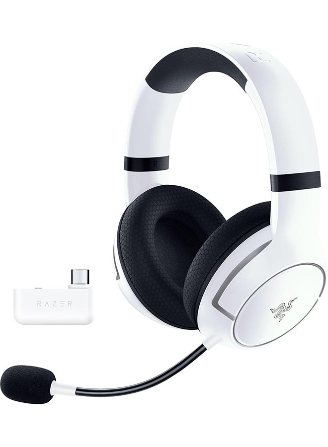 RAZER Razer Kaira HyperSpeed - Wireless Multi-Platform Gaming Headset for Xbox (HyperSpeed Wireless, TriForce 50mm Drivers, HyperClear Cardioid Mic, FlowKnit Memory Foam Cushions) White  - Image 1