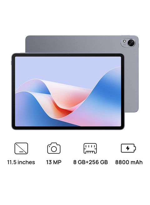 جهاز MatePad 11.5S مزود بإصدار ورقي غير لامع مقاس 11.5 بوصة، باللون الرمادي الفلكي، وذاكرة الوصول العشوائي (RAM) سعة 8 جيجابايت، وسعة 256 جيجابايت، وواي فاي - إصدار الشرق الأوسط