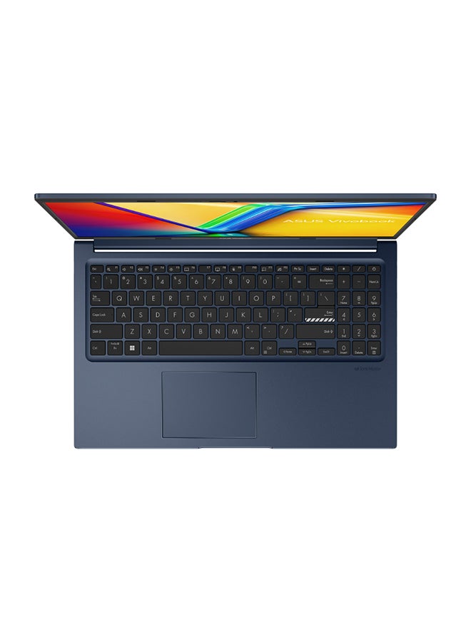 لابتوب فيفوبوك X1504ZA  NJ1255 بشاشة فائقة الدقة مقاس 15.6 بوصة، ومعالج كور i7-1255U/ذاكرة الوصول العشوائي 16 جيجابايت/محرك أقراص اس اس دي سعة 512 جيجابايت/بطاقة رسومات مدمجة/ بدون ويندوز الإنجليزية/العربية أزرق