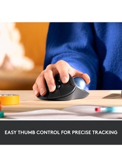 Logitech ERGO M575 Wireless Trackball Mouse Easy thumb control, precision and smooth tracking, ergonomic comfort design, for Windows, PC and Mac with Bluetooth and USB capabilities  - Image 3