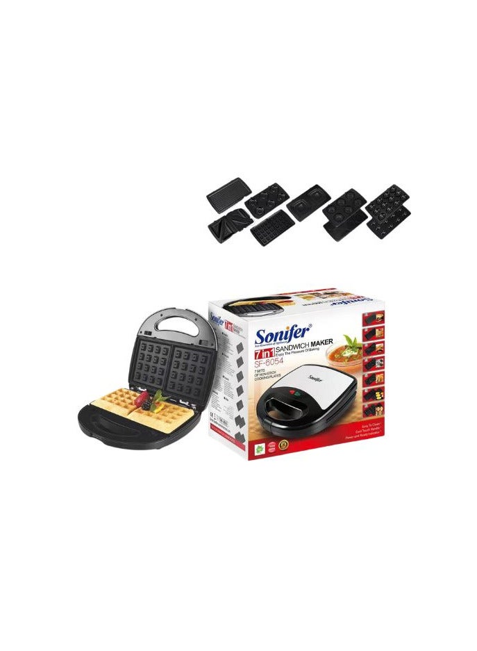 Sonifer SF-6054 ( 7 in 1) Sandwich Maker 700-800 W 750 W SF-6054 Grey - Image 1