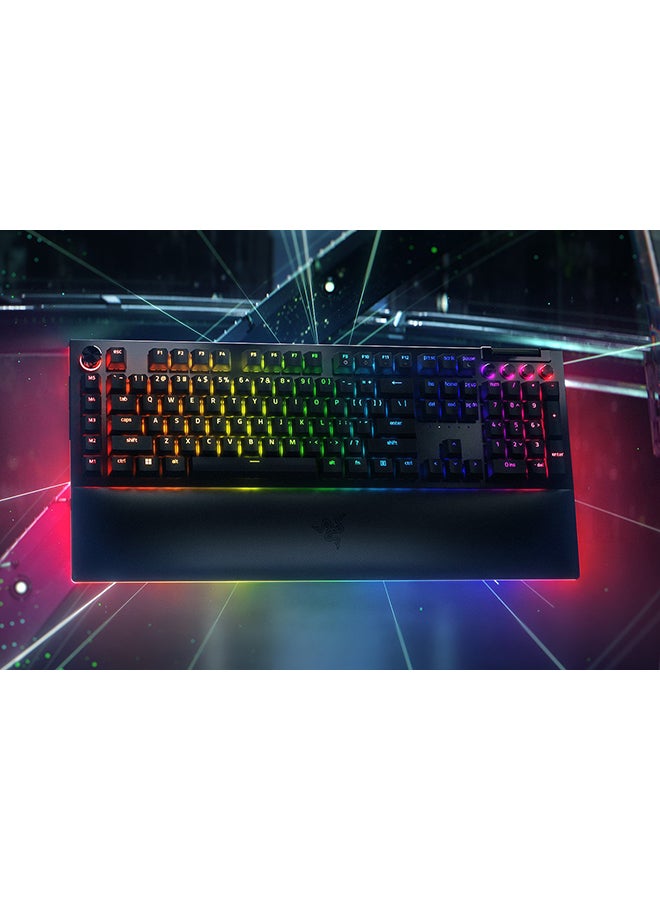 RAZER BlackWidow V4 Pro (Yellow Switch) - US Layout | Mechanical Gaming Keyboard with Razer Chroma™ RGB [RZ03-04681800-R3M1]  - Image 1