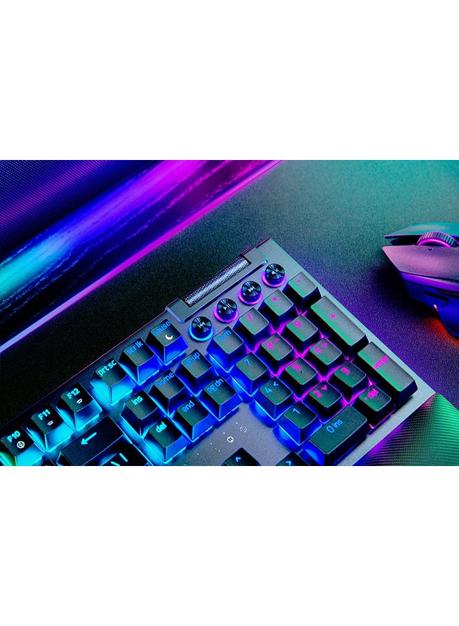 RAZER BlackWidow V4 Pro (Yellow Switch) - US Layout | Mechanical Gaming Keyboard with Razer Chroma™ RGB [RZ03-04681800-R3M1]  - Image 4