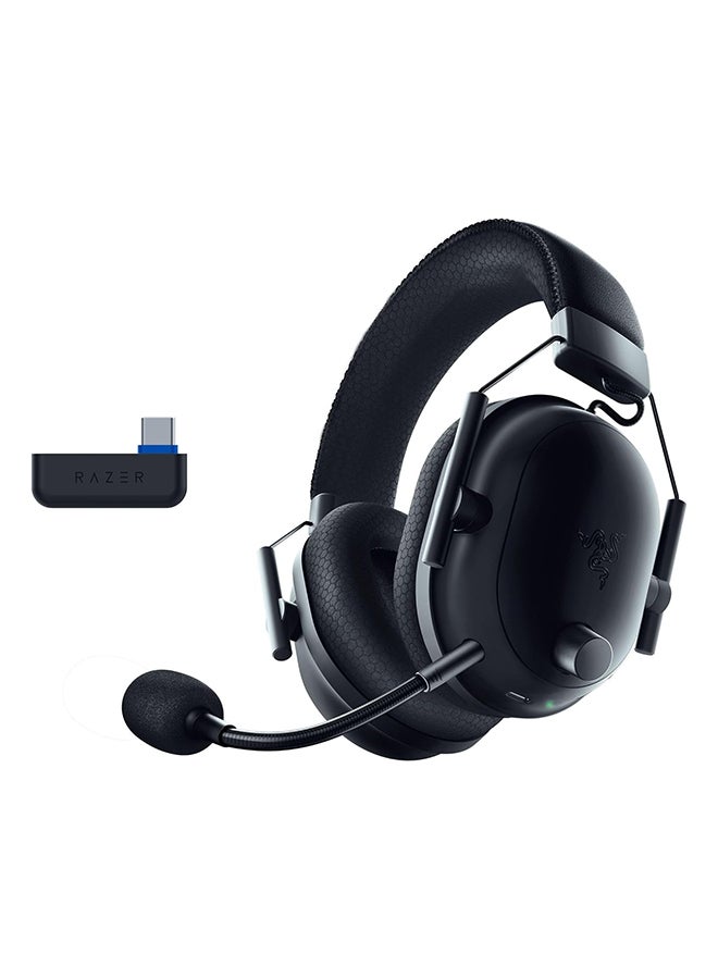 RAZER BlackShark V2 Pro Wireless PlayStation Licensed Gaming Headset: 50mm Drivers, Wideband Mic, Comfortable Noise Isolating Earcups, for PS5, Console, PC, Mac, Bluetooth, USB-C - Black - Image 1