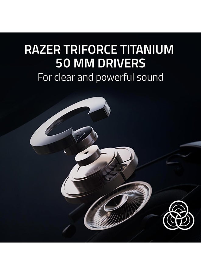 RAZER BlackShark V2 Pro Wireless PlayStation Licensed Gaming Headset: 50mm Drivers, Wideband Mic, Comfortable Noise Isolating Earcups, for PS5, Console, PC, Mac, Bluetooth, USB-C - Black - Image 3