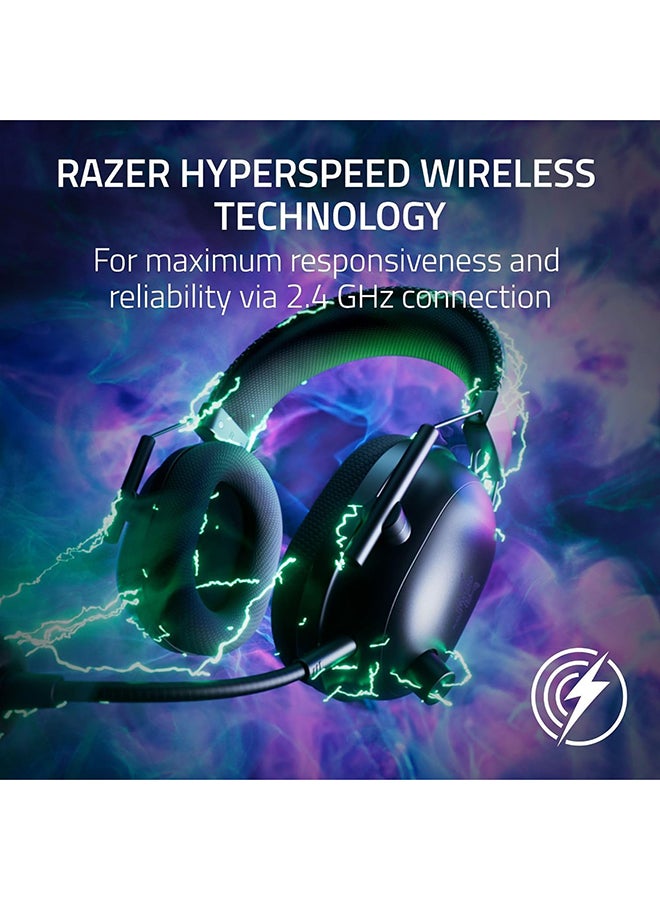 RAZER BlackShark V2 Pro Wireless PlayStation Licensed Gaming Headset: 50mm Drivers, Wideband Mic, Comfortable Noise Isolating Earcups, for PS5, Console, PC, Mac, Bluetooth, USB-C - Black - Image 4