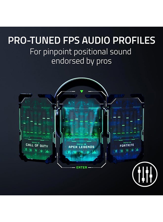 RAZER BlackShark V2 Pro Wireless PlayStation Licensed Gaming Headset: 50mm Drivers, Wideband Mic, Comfortable Noise Isolating Earcups, for PS5, Console, PC, Mac, Bluetooth, USB-C - Black - Image 5