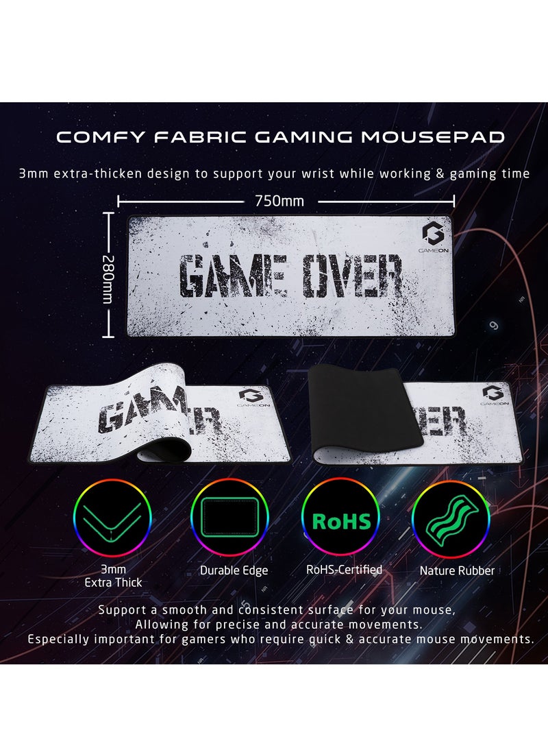GameOn - VIPER XA All In One Artic Series Gaming Bundle Mechanical Keyboard Headset Mouse And Mousepad White - Image 1
