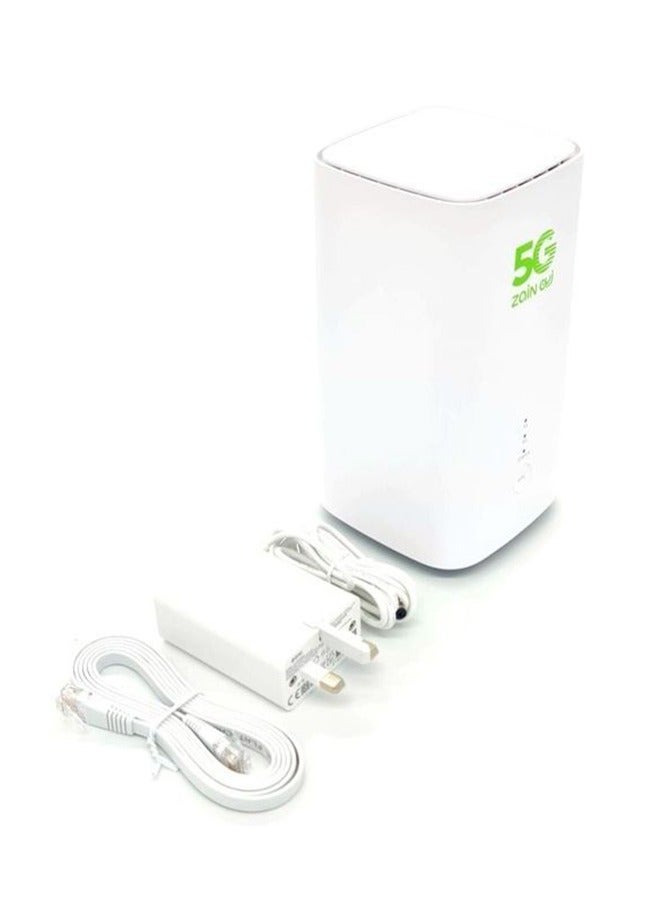 Zain Zowee Technology - CPE 5 5G Router - Wi-Fi 6 | UP to 3000Mbps | Supports Zain Network Only - H155-382- White - Image 3