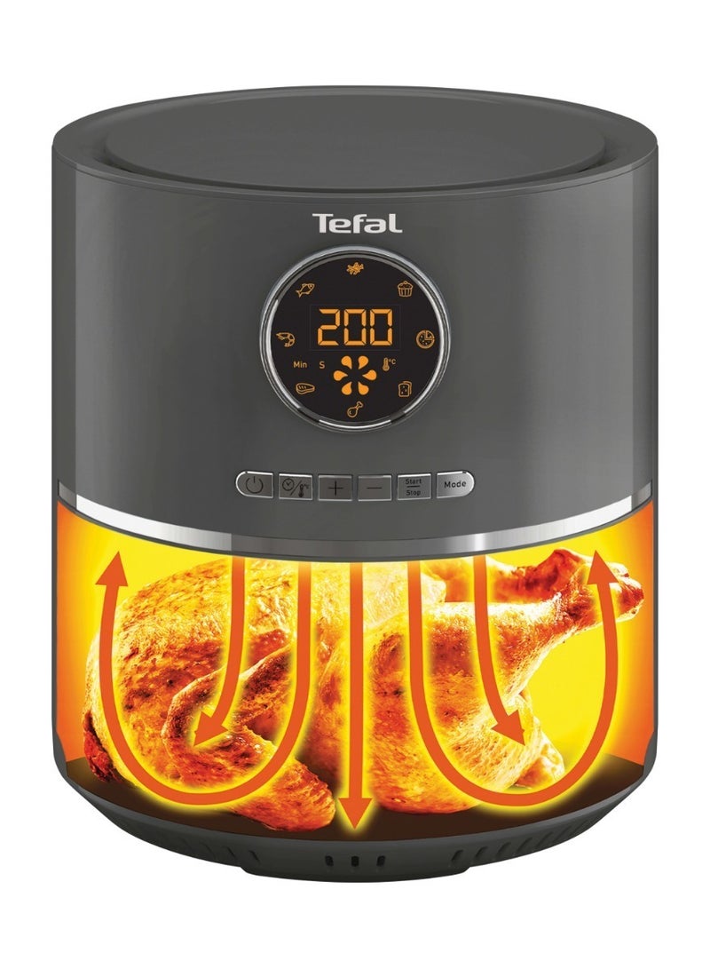 Tefal - Tefal Ultra Fry Digital Air Fryer, 4.2 Liters, 1600W, Grey - EY111BTR 4.2 L 1600 W EY111BTR grey - Image 1
