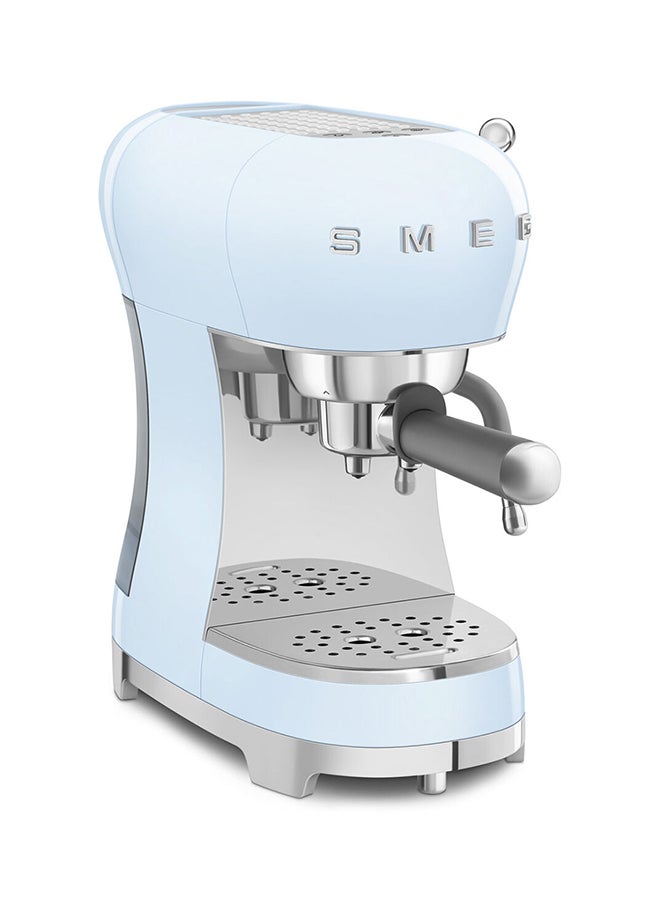 smeg - 50s Style Espresso Coffee Machine 1.1 L 1450 W ECF02PBAU Pastel Blue - Image 1