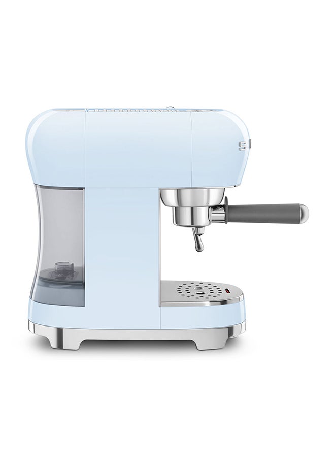 smeg - 50s Style Espresso Coffee Machine 1.1 L 1450 W ECF02PBAU Pastel Blue - Image 1