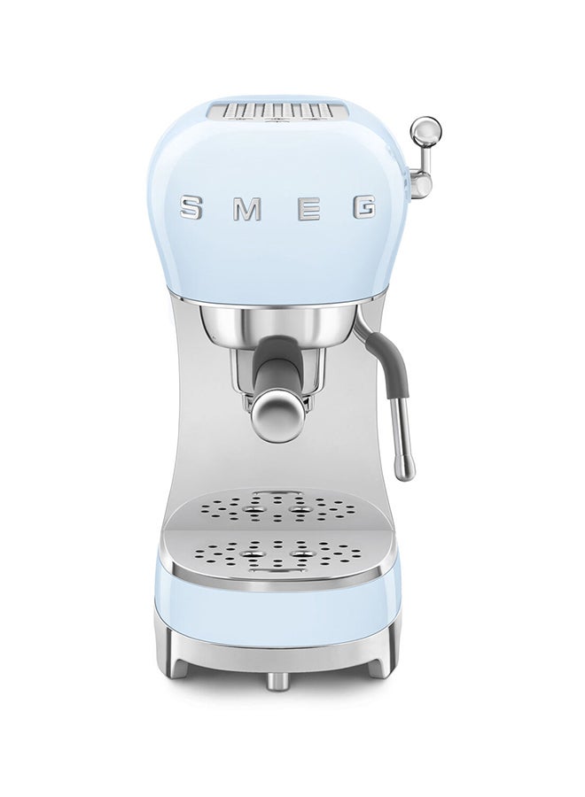 smeg - 50s Style Espresso Coffee Machine 1.1 L 1450 W ECF02PBAU Pastel Blue - Image 1