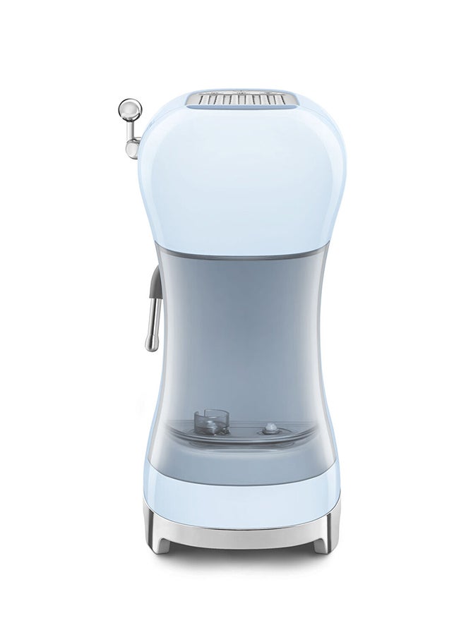 smeg - 50s Style Espresso Coffee Machine 1.1 L 1450 W ECF02PBAU Pastel Blue - Image 1