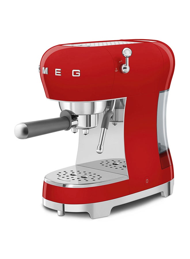 smeg - 50s Style Espresso Coffee Machine 1.1 L 1450 W ECF02RDAU Red - Image 1