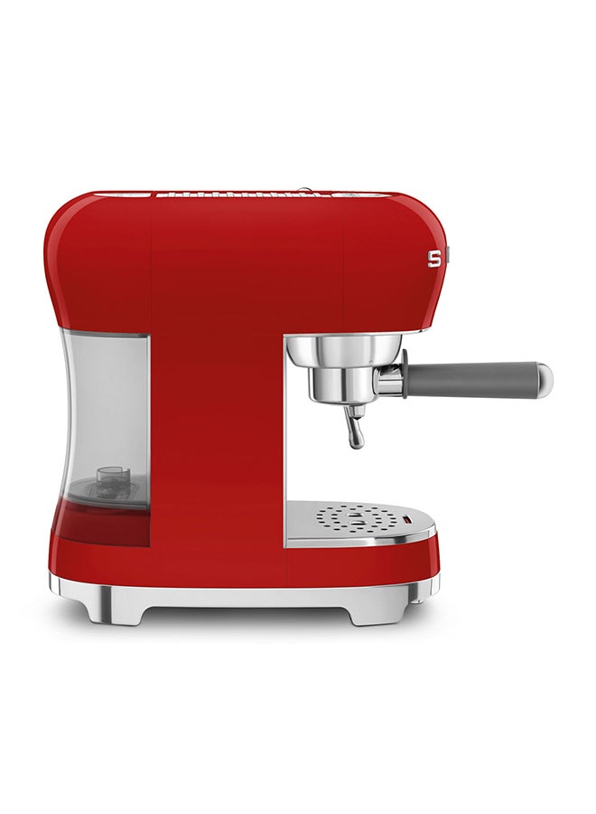 smeg - 50s Style Espresso Coffee Machine 1.1 L 1450 W ECF02RDAU Red - Image 1