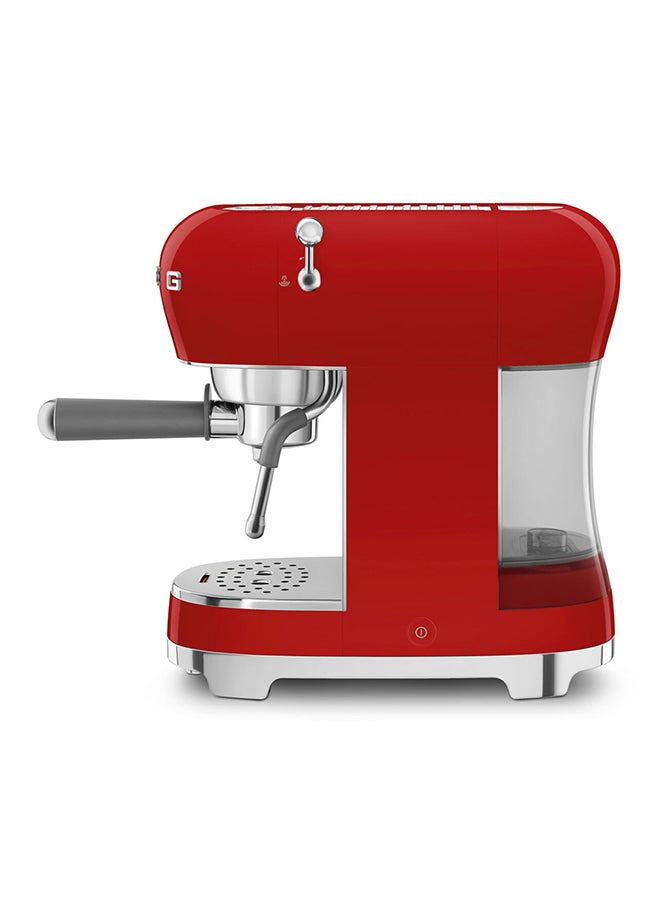 smeg - 50s Style Espresso Coffee Machine 1.1 L 1450 W ECF02RDAU Red - Image 1