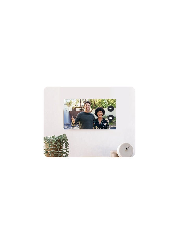 EZVIZ - HP7 2K Smart Home Video Doorphone, 2K Resolution, 7-Inch Color Touch Screen, Remote Door/Gate Unlock, 2-Wire, Smart Human Motion Detection, Two-Way Talk (Supports Voice Changer Feature), Supports 2.4 / 5 GHz Dual-Band Wi-Fi, Weatherproof Design - Image 1