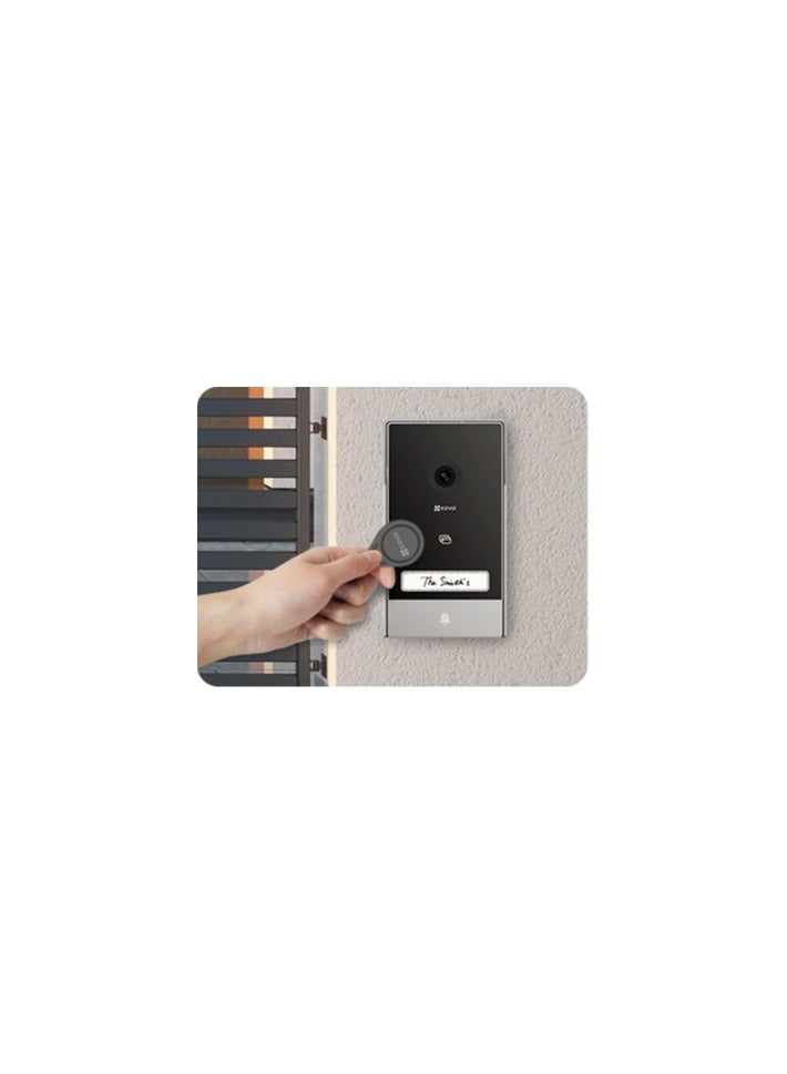 EZVIZ - HP7 2K Smart Home Video Doorphone, 2K Resolution, 7-Inch Color Touch Screen, Remote Door/Gate Unlock, 2-Wire, Smart Human Motion Detection, Two-Way Talk (Supports Voice Changer Feature), Supports 2.4 / 5 GHz Dual-Band Wi-Fi, Weatherproof Design - Image 1