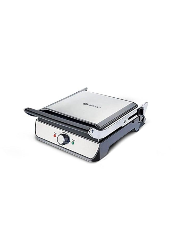 بجاج Majesty Grill Ultra 4-Slice Sandwich Maker, 180° Open Grill, Adjustable Temperature, Floating Hinge for Paninis & Toasts, Drip Oil Collector, Non-Stick Plates | Efficient Design 2000 W Majesty Black - Image 1