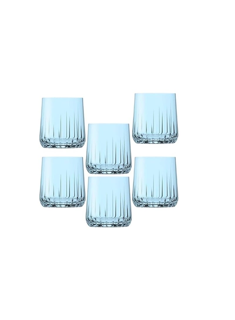 Pasabahce Pasabahce Nova Short Cup Set of 6 cups (315ml) For Cold Drinks and Water -Turquoise Turquoise - Image 1