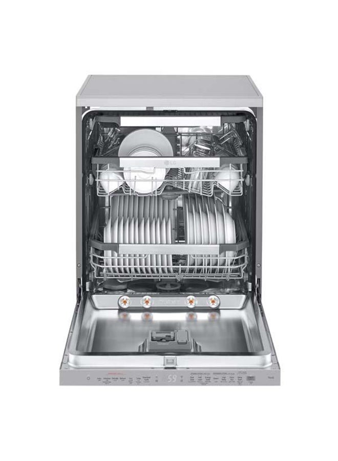إل جي غسالة أطباق 14 مكان، 10 برامج غسيل ثنائي المنطقة، 9.9 لتر DFC335HP ستيل  - Image 3
