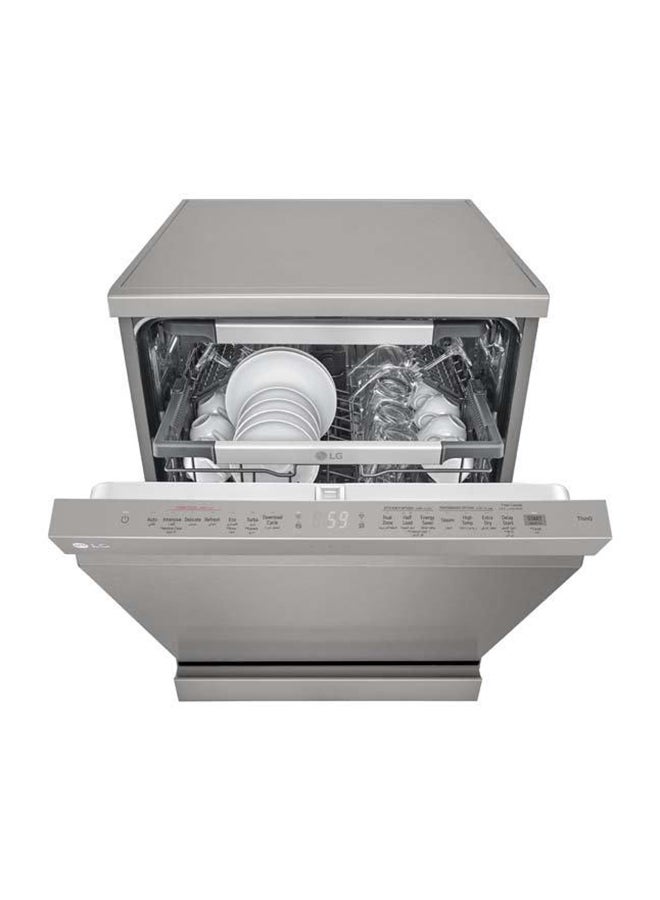 إل جي غسالة أطباق 14 مكان، 10 برامج غسيل ثنائي المنطقة، 9.9 لتر DFC335HP ستيل  - Image 4