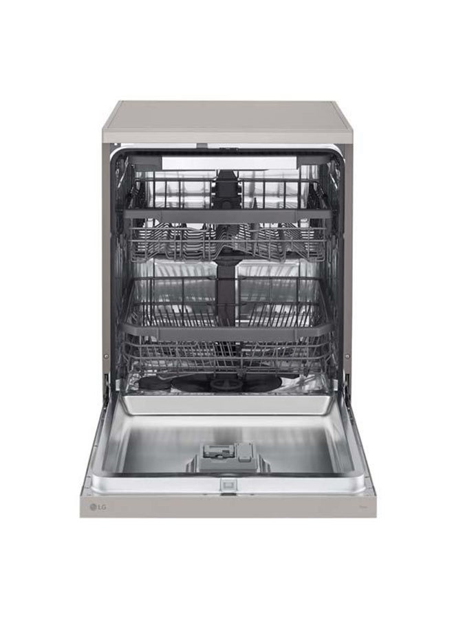 Dishwasher 14 Place Setting 9 Programs Dual Zone Wash Platinum 9.9 L DFC415FPE Silver
