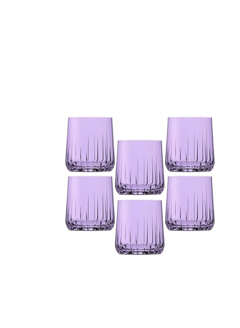 Pasabahce Pasabahce Nova Short Cup Set of 6 cups (315ml) For Cold Drinks and Water -Purple Purple - Image 1